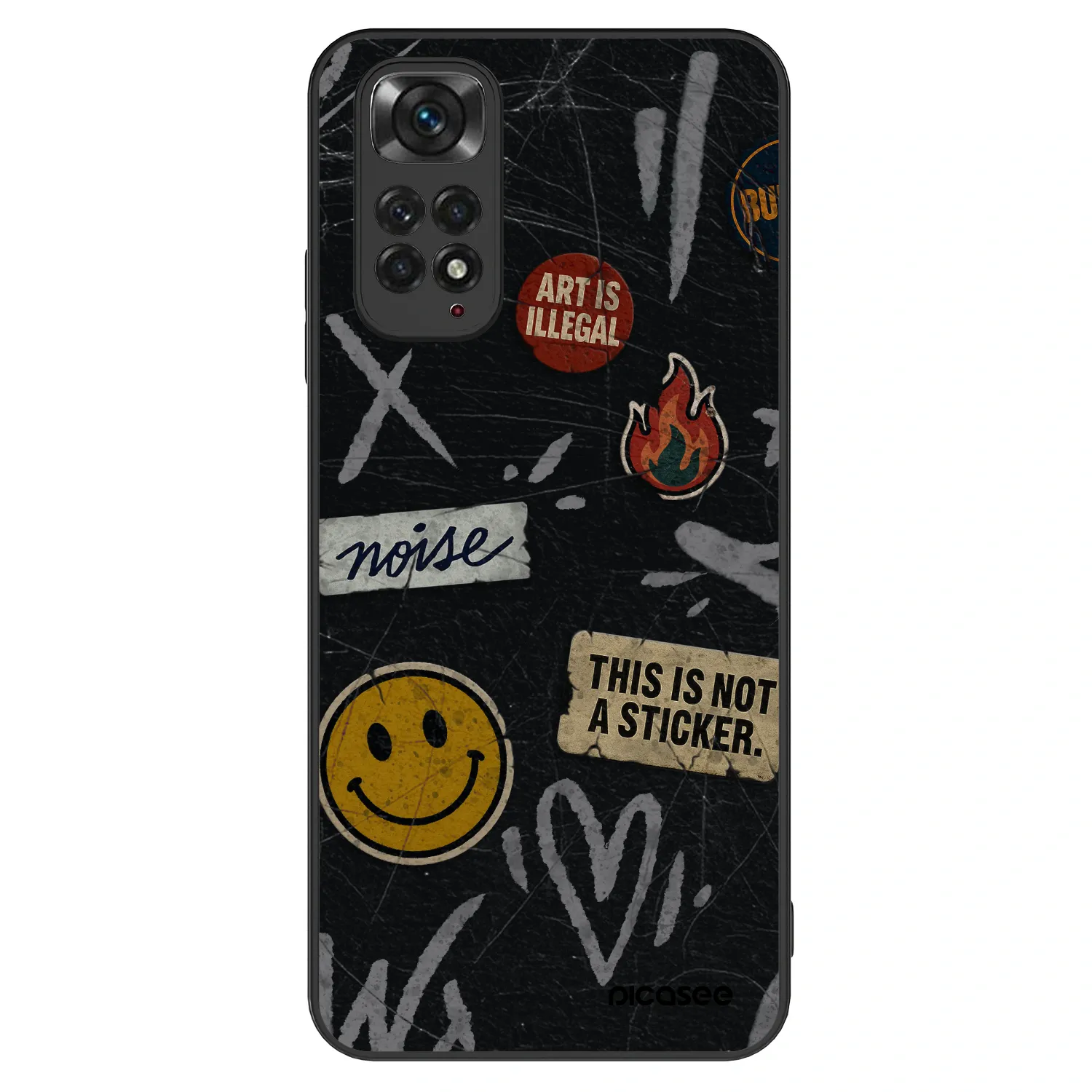 Picasee ULTIMATE CASE pro Xiaomi Redmi Note 11 - STICKERS x TAGS