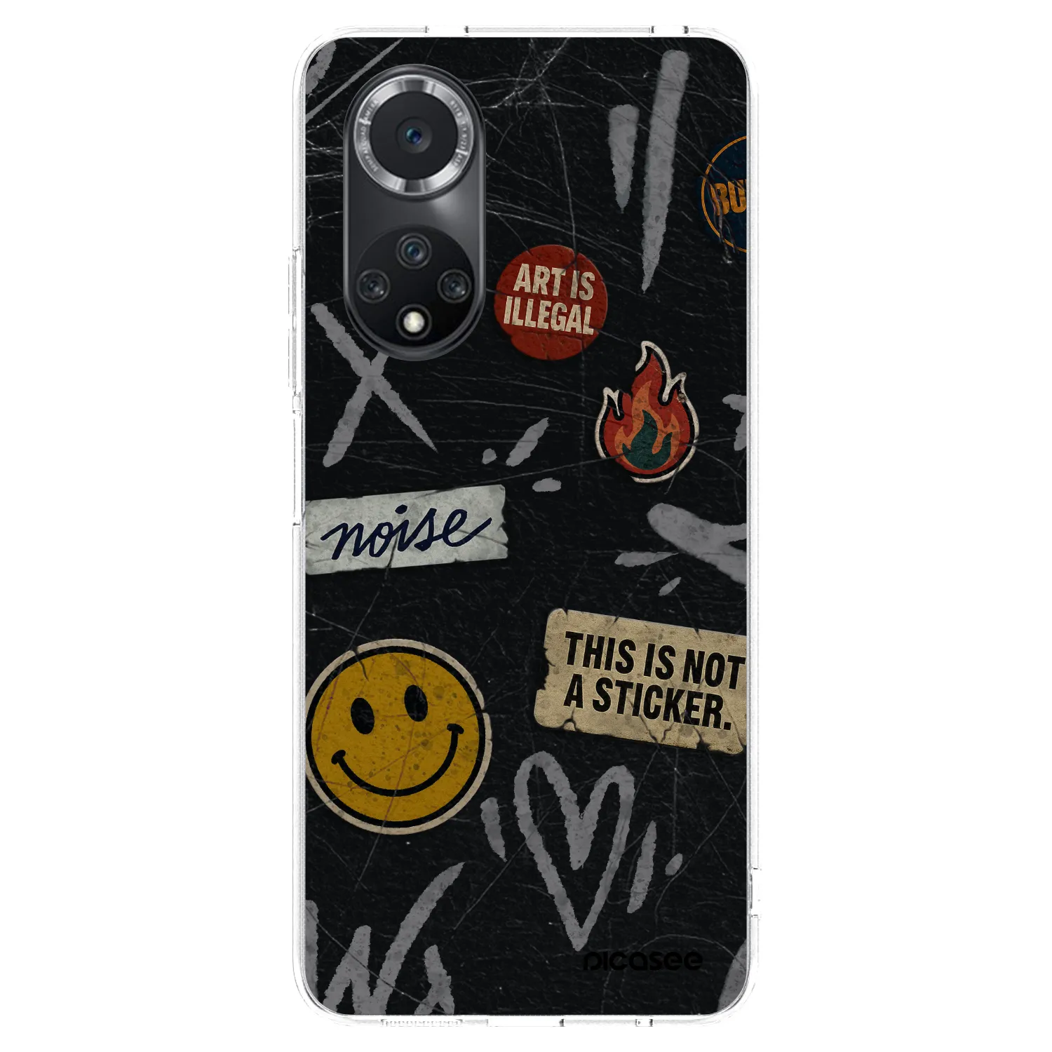 Silikónový prehľadný obal pre Huawei Nova 9 SE - STICKERS x TAGS