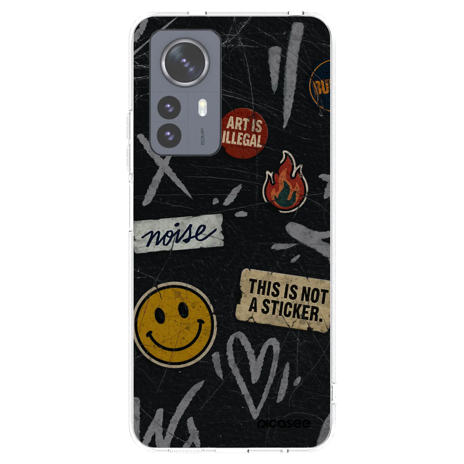 Picasee silikónový prehľadný obal pre Xiaomi 12 Pro - STICKERS x TAGS