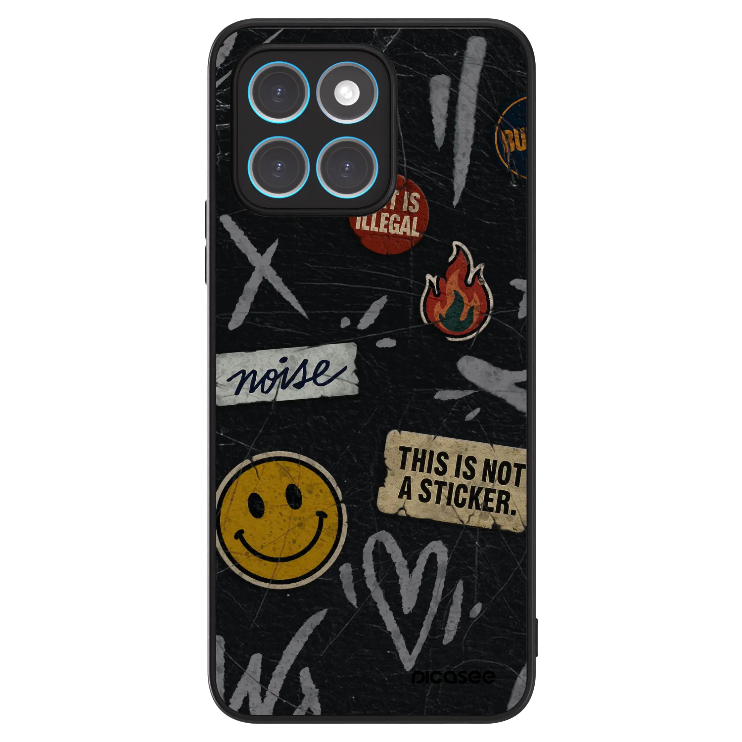 Picasee ULTIMATE CASE pro Honor X8 4G - STICKERS x TAGS