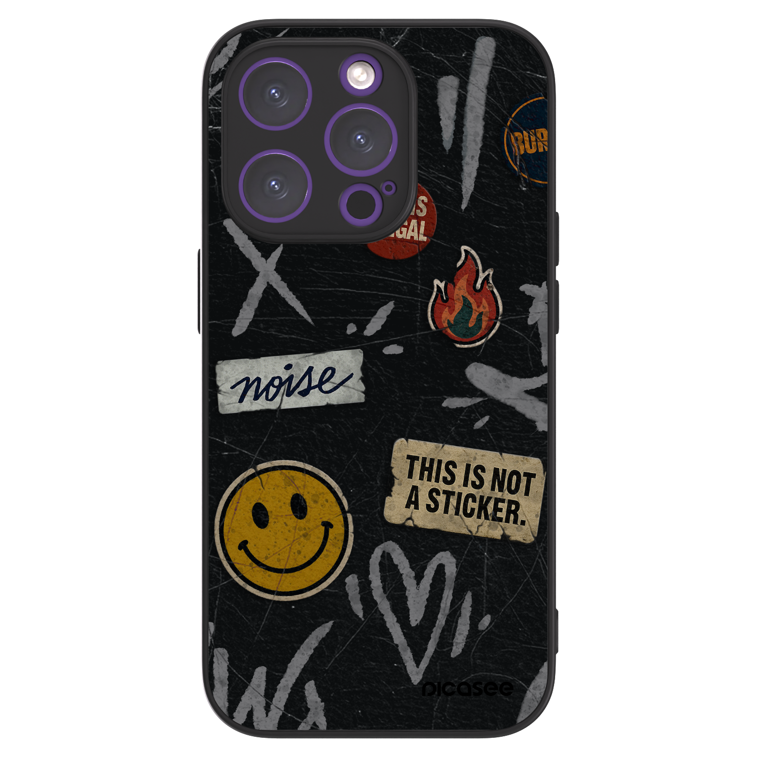 Picasee ULTIMATE CASE pro Apple iPhone 14 Pro - STICKERS x TAGS