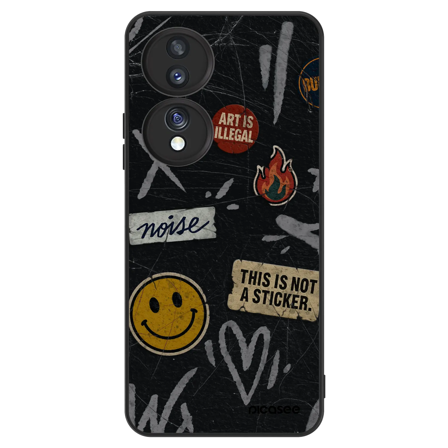 Picasee ULTIMATE CASE pro Honor 70 - STICKERS x TAGS