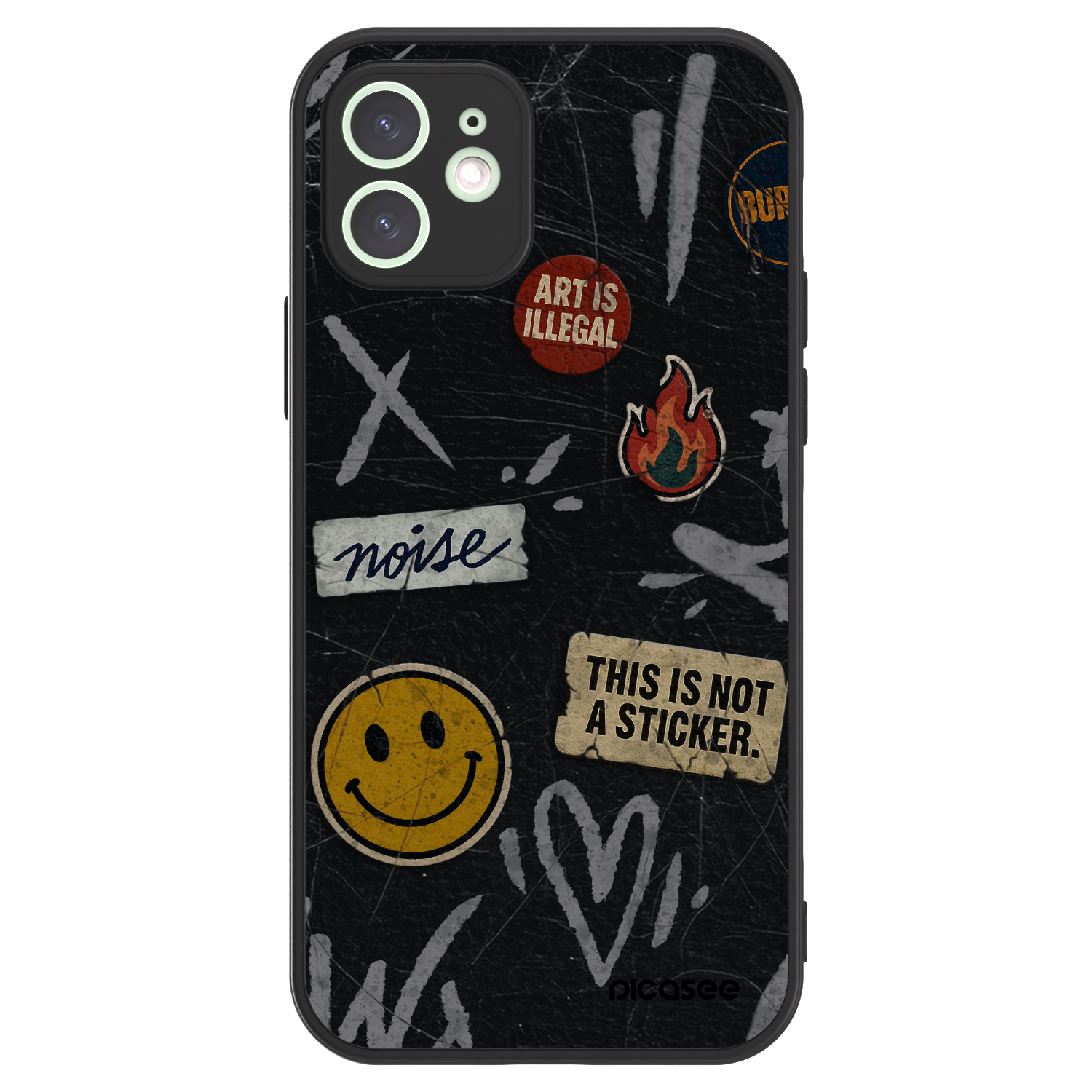 Picasee ULTIMATE CASE MagSafe pro Apple iPhone 12 - STICKERS x TAGS