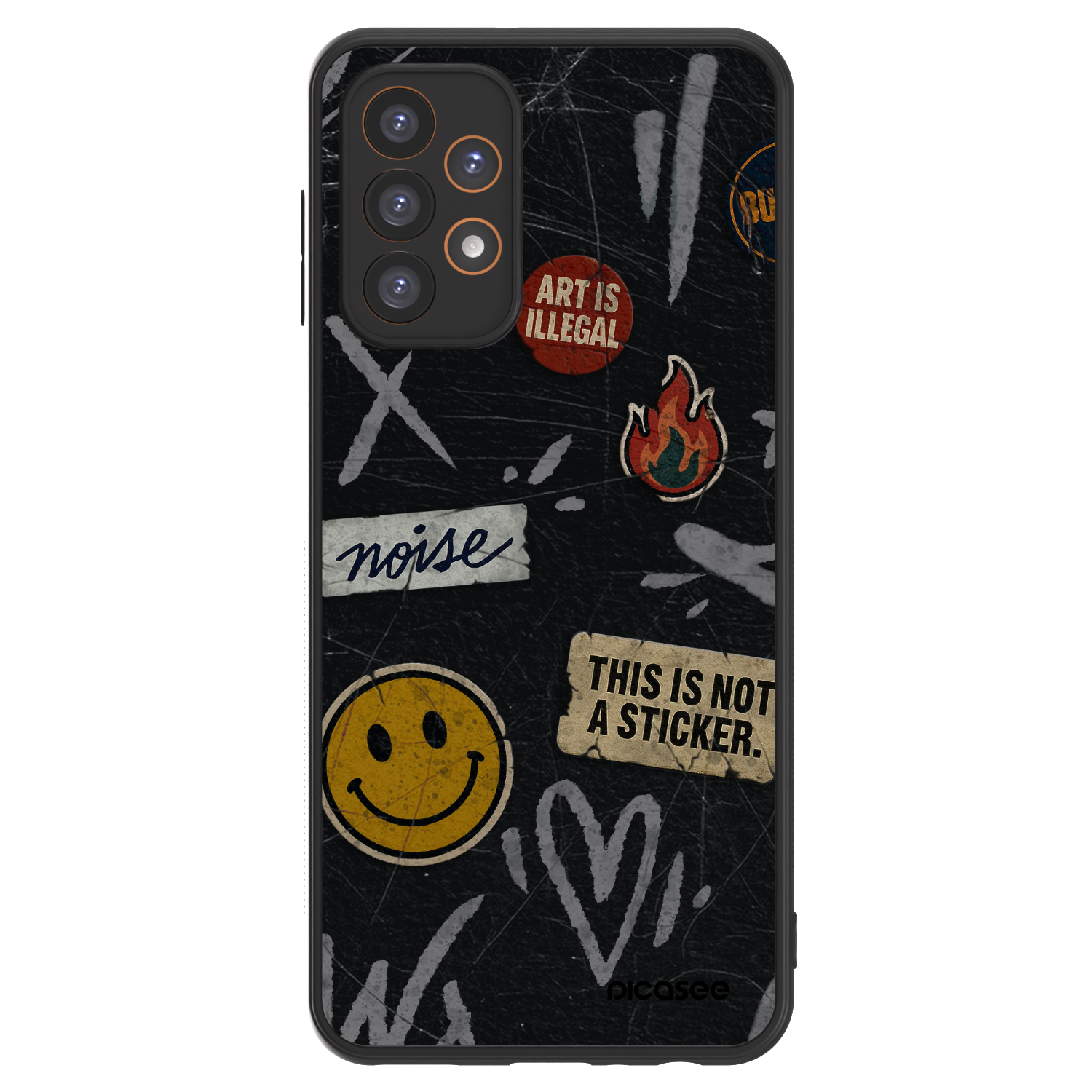 Picasee ULTIMATE CASE pro Samsung Galaxy A23 A235F 4G - STICKERS x TAGS