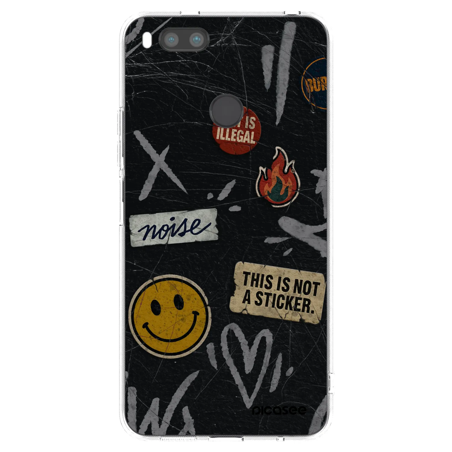 Picasee silikónový prehľadný obal pre Xiaomi Redmi A1 - STICKERS x TAGS