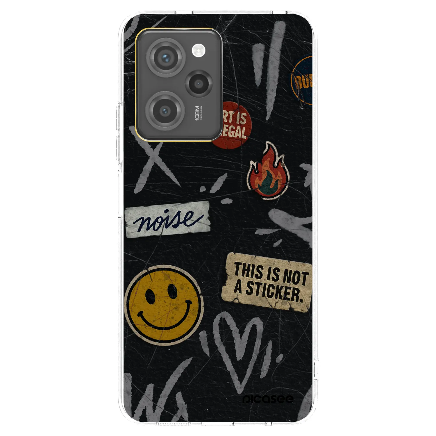 Picasee silikónový prehľadný obal pre Xiaomi Poco X5 Pro - STICKERS x TAGS