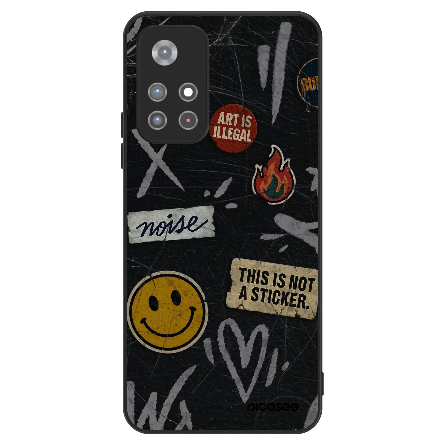 Picasee ULTIMATE CASE pro Xiaomi Redmi Note 11S 5G - STICKERS x TAGS