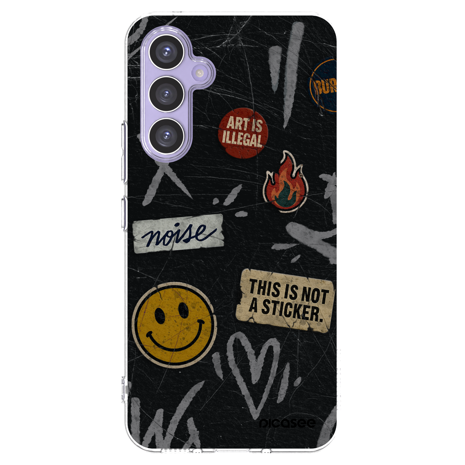 Picasee silikónový prehľadný obal pre Samsung Galaxy A54 5G A546B - STICKERS x TAGS