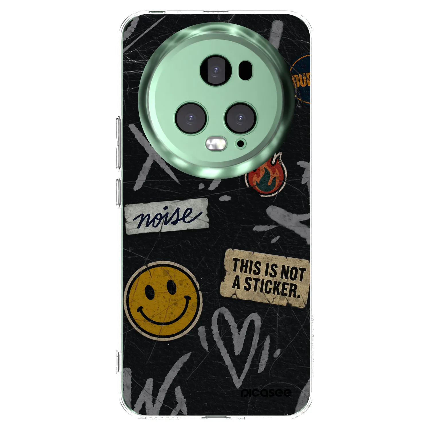 Silikónový prehľadný obal pre Honor Magic5 Pro - STICKERS x TAGS