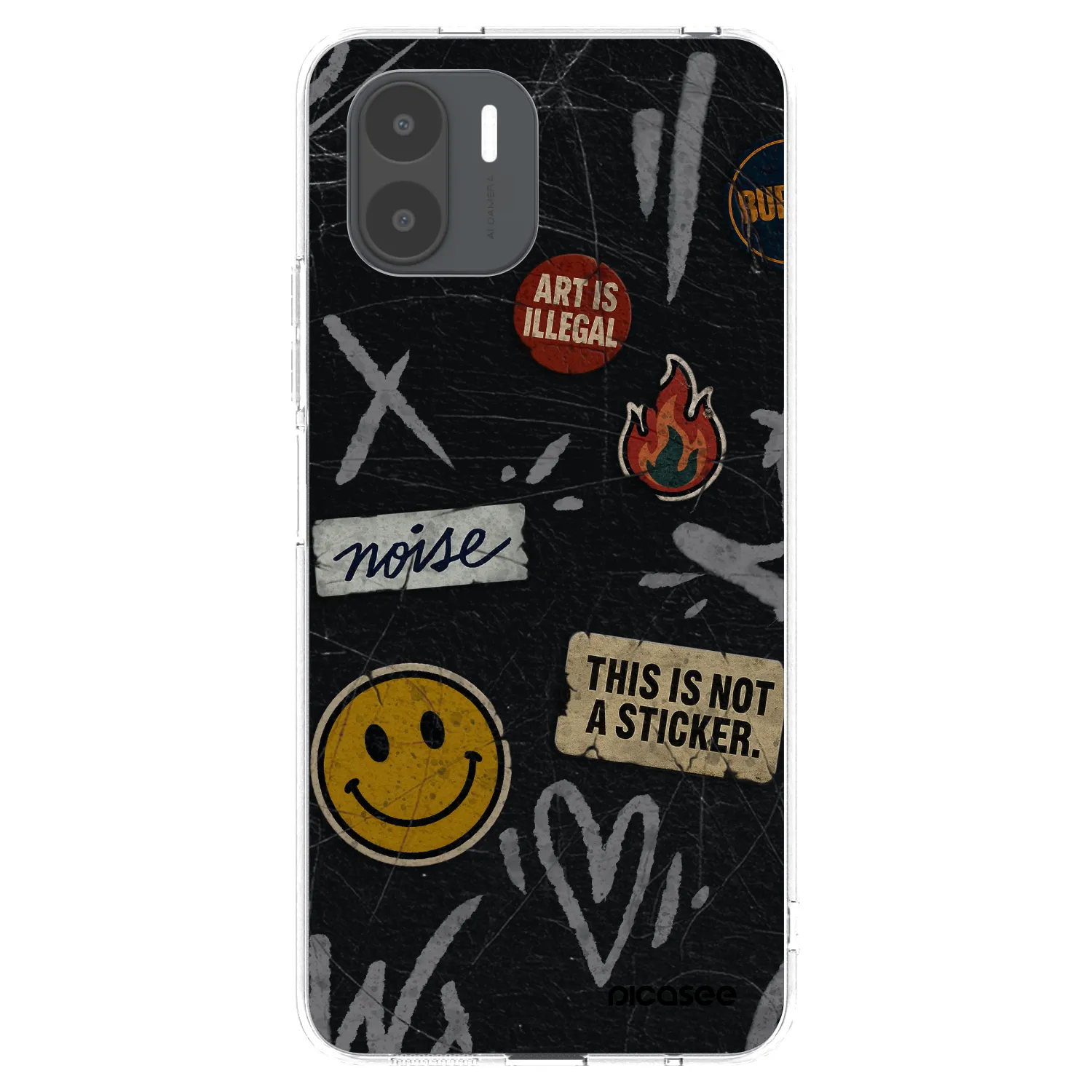 Picasee silikónový prehľadný obal pre Xiaomi Redmi A2 - STICKERS x TAGS