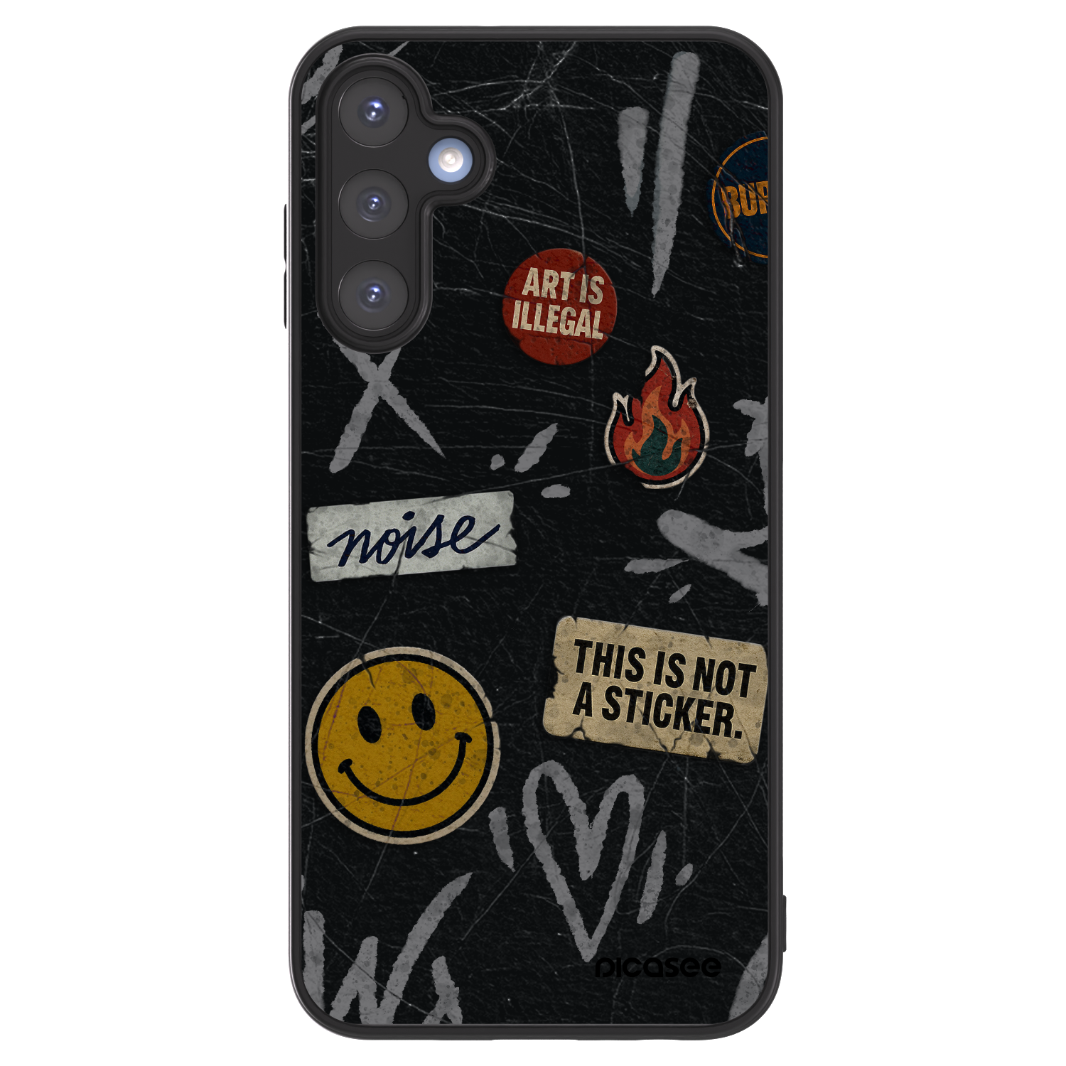 Picasee ULTIMATE CASE pro Samsung Galaxy A15 A156B 5G - STICKERS x TAGS