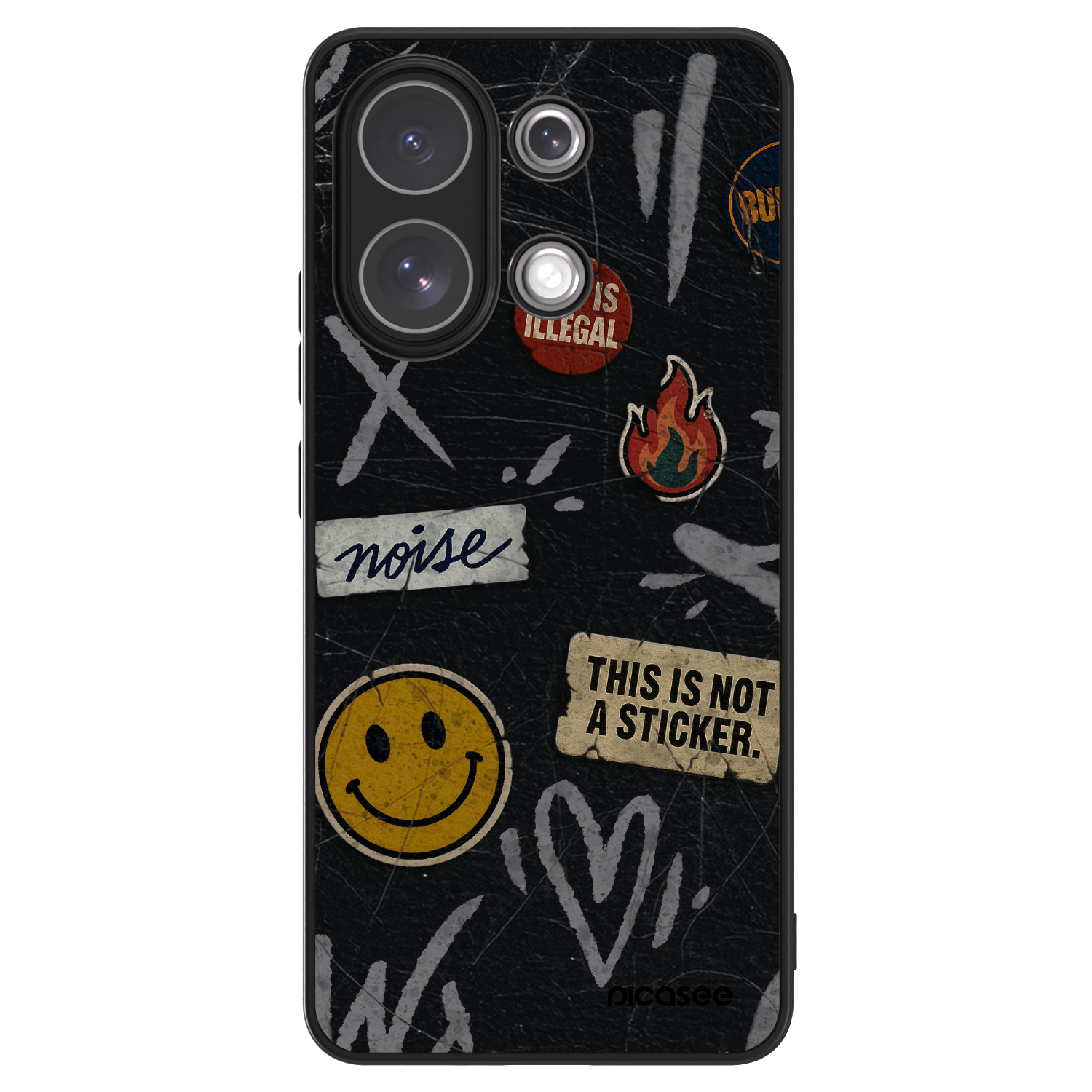 Picasee ULTIMATE CASE pro Xiaomi Redmi Note 13 4G - STICKERS x TAGS