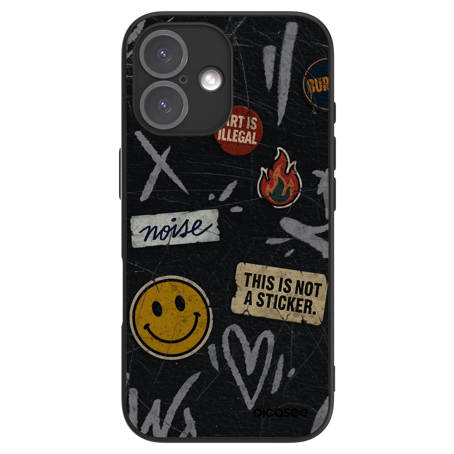 ULTIMATE CASE pro Apple iPhone 16 - STICKERS x TAGS