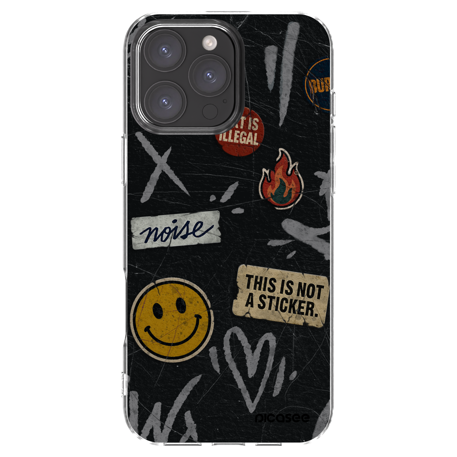 Silikónový prehľadný obal pre Apple iPhone 16 Pro Max - STICKERS x TAGS