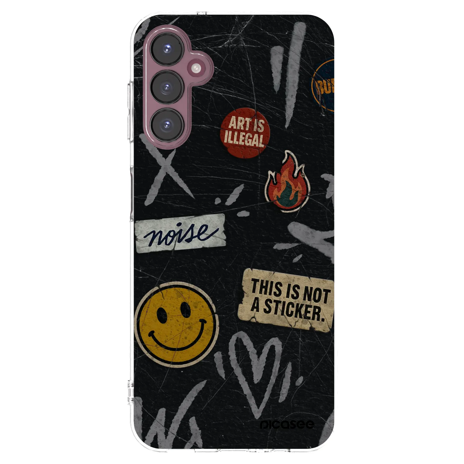 Picasee silikónový prehľadný obal pre Samsung Galaxy A05s A057G - STICKERS x TAGS