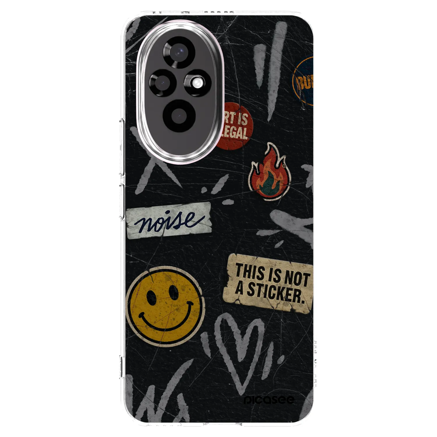 Picasee silikónový prehľadný obal pre Honor 200 Pro 5G - STICKERS x TAGS