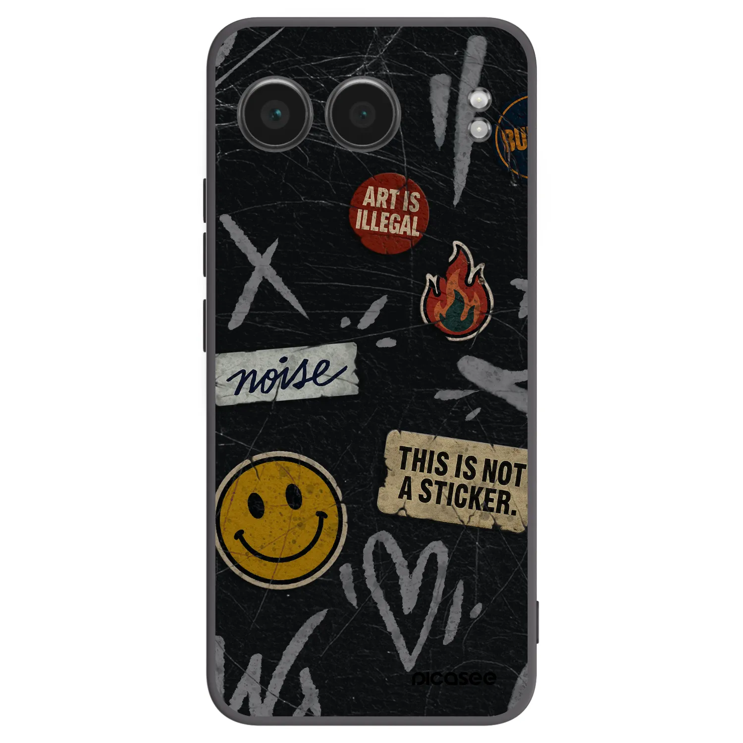 Picasee silikónový čierny obal pre OnePlus Nord 4 - STICKERS x TAGS