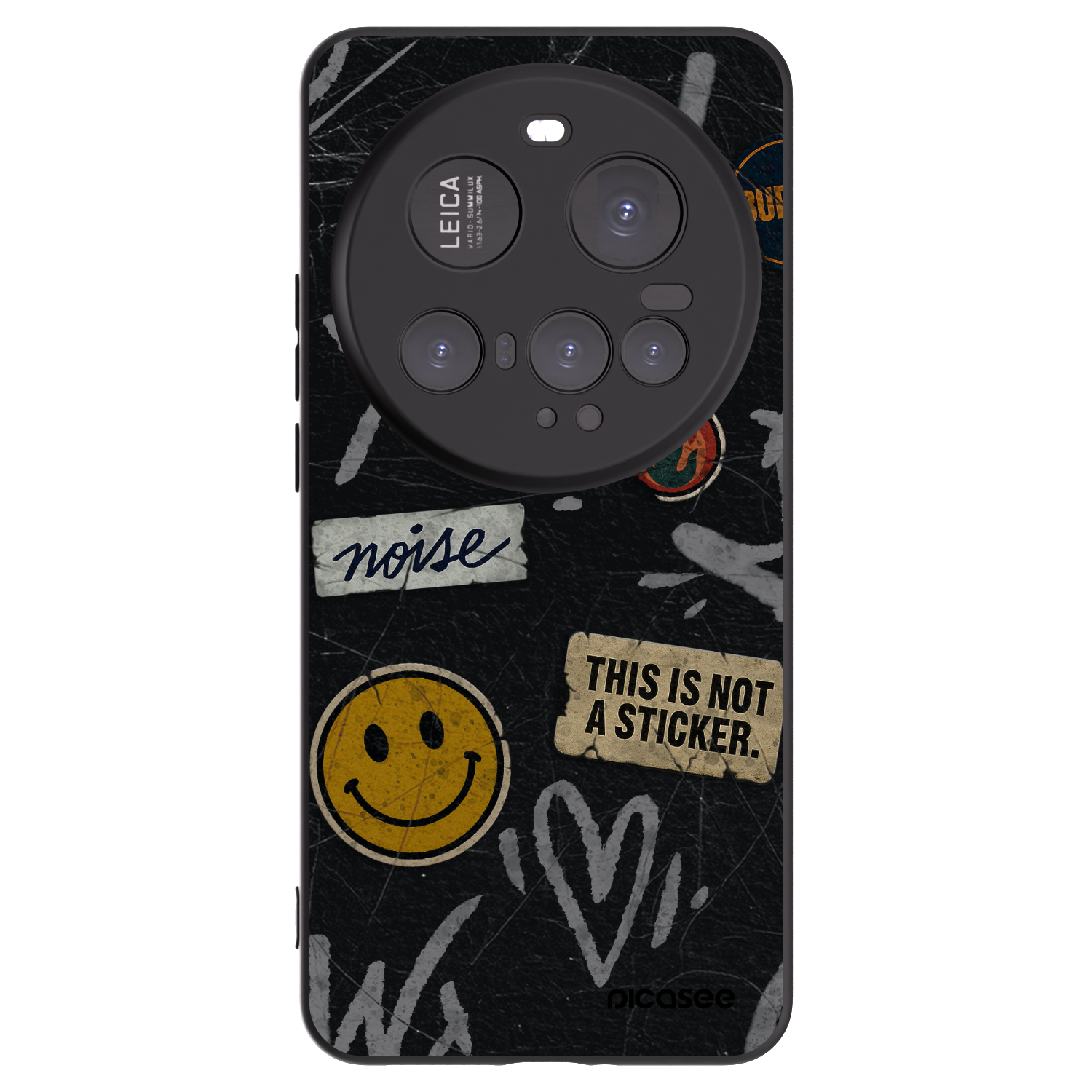 Picasee silikónový čierny obal pre Xiaomi 15 Ultra - STICKERS x TAGS