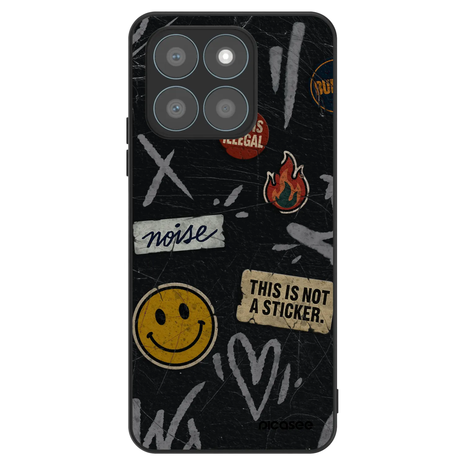 Picasee ULTIMATE CASE pro Honor X8c - STICKERS x TAGS