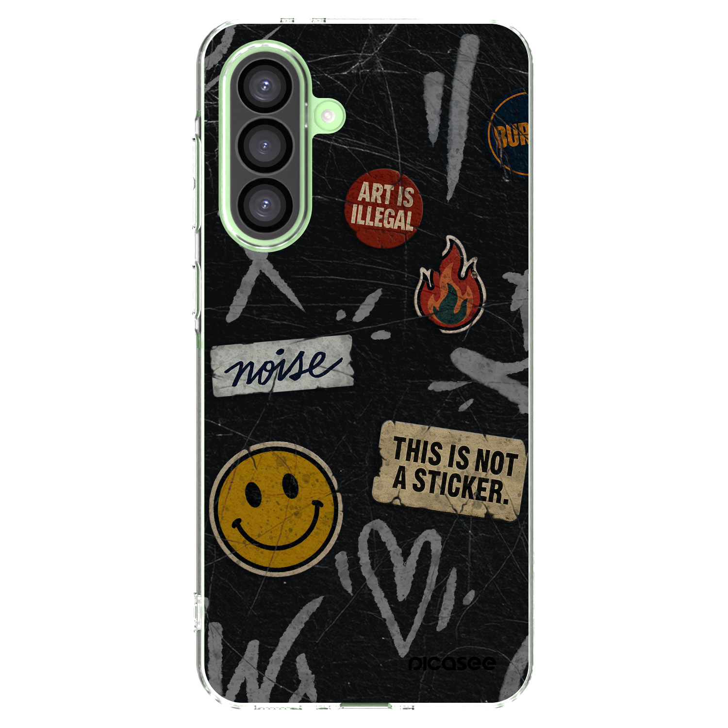 Picasee silikónový prehľadný obal pre Samsung Galaxy A26 5G A266B - STICKERS x TAGS