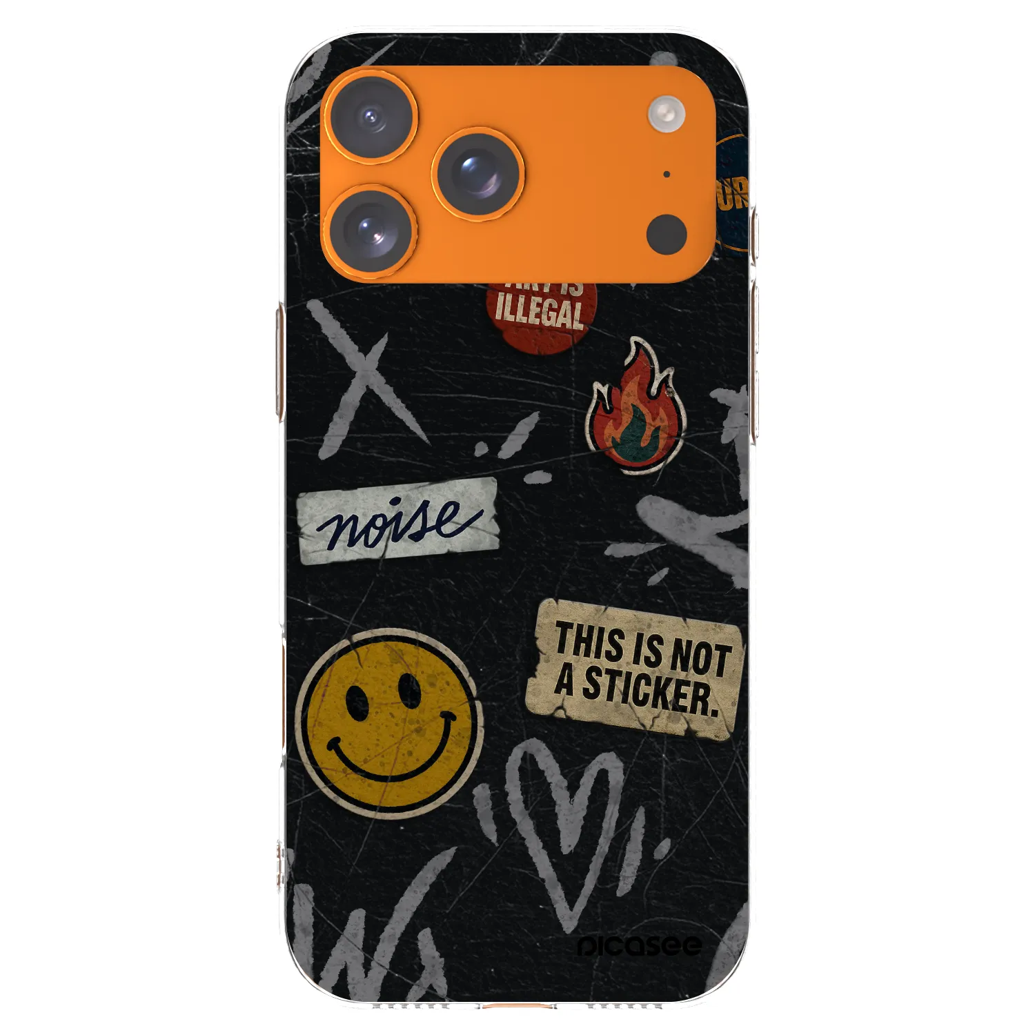 Silikónový prehľadný obal pre Apple iPhone 17 Pro Max - STICKERS x TAGS