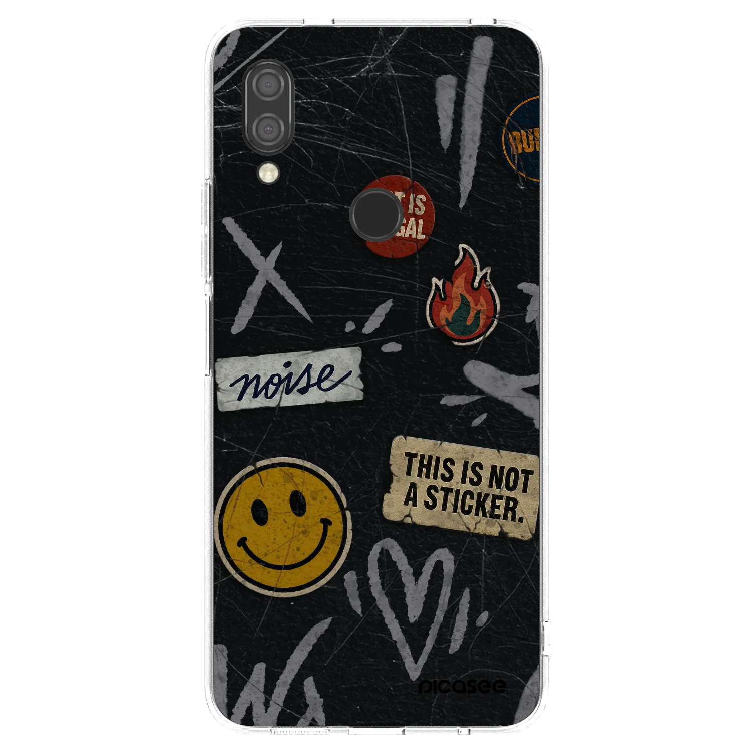 Picasee silikónový prehľadný obal pre Xiaomi Redmi 7 - STICKERS x TAGS