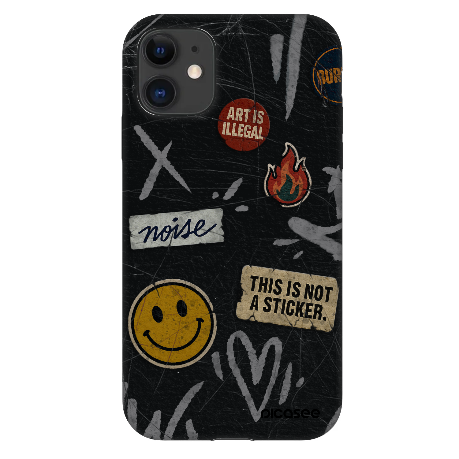 Picasee Fashion Case pre Apple iPhone 11 - STICKERS x TAGS