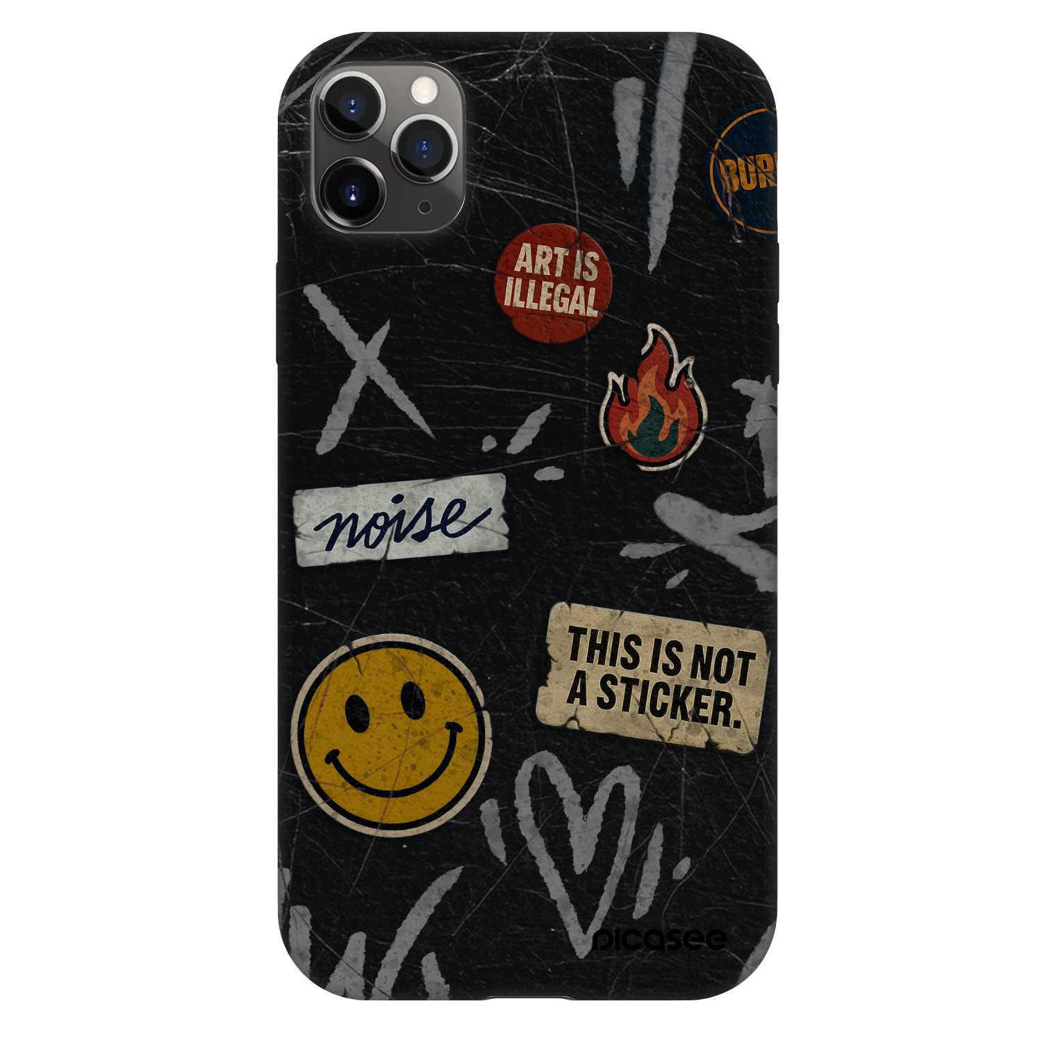 Picasee Fashion Case pre Apple iPhone 11 Pro Max - STICKERS x TAGS