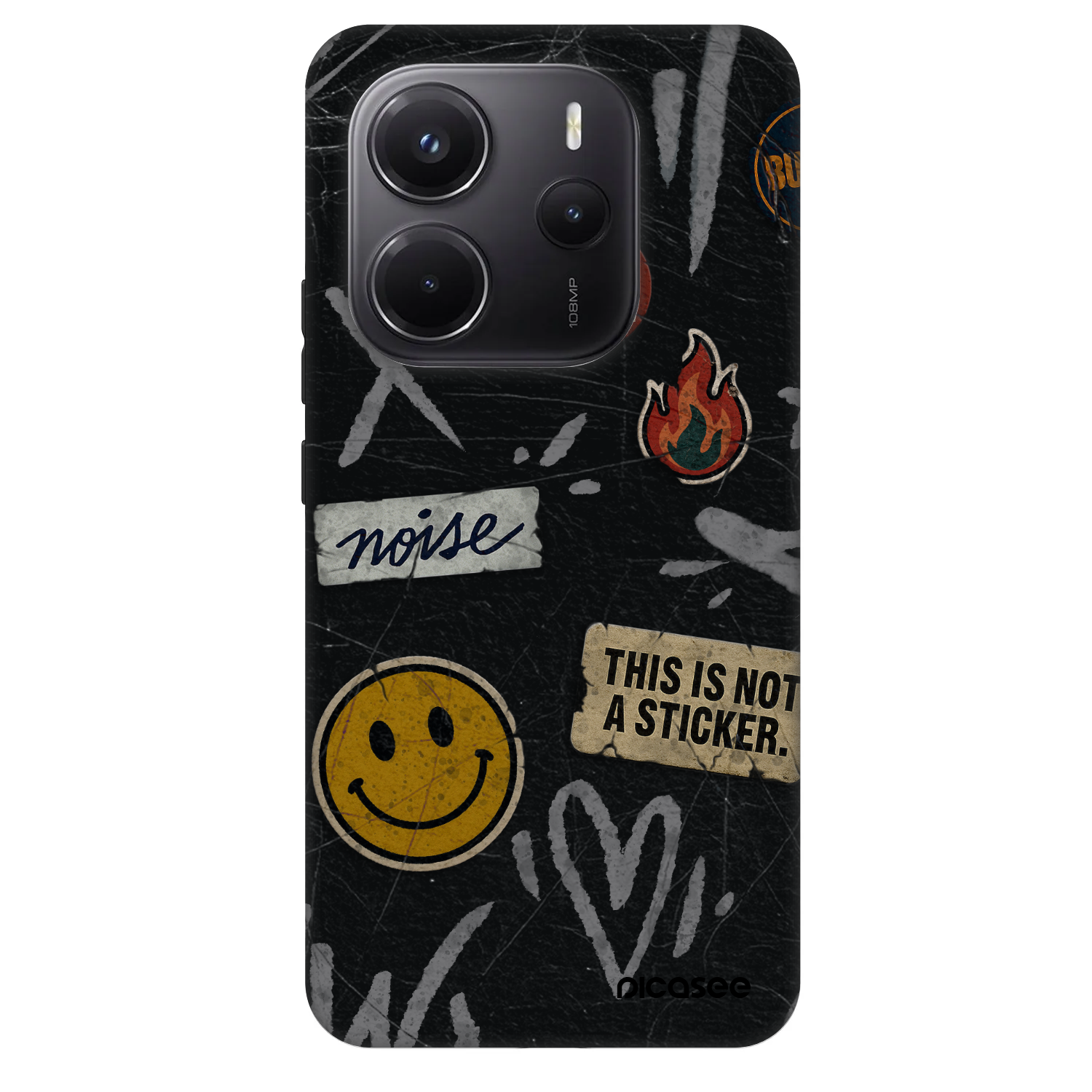 Fashion Case pre Xiaomi Redmi Note 14 5G - STICKERS x TAGS