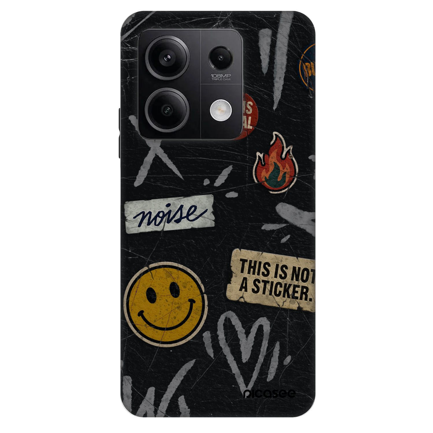 Picasee Fashion Case pre Xiaomi Redmi Note 13 5G - STICKERS x TAGS