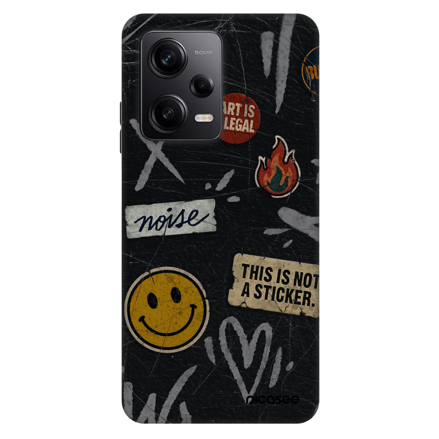 Picasee Fashion Case pre Xiaomi Redmi Note 12 Pro 5G - STICKERS x TAGS