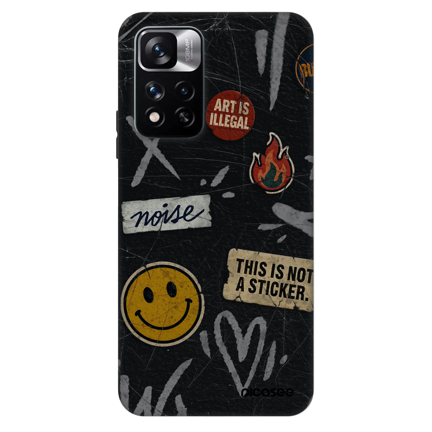 Picasee Fashion Case pre Xiaomi Redmi Note 11 Pro 5G - STICKERS x TAGS