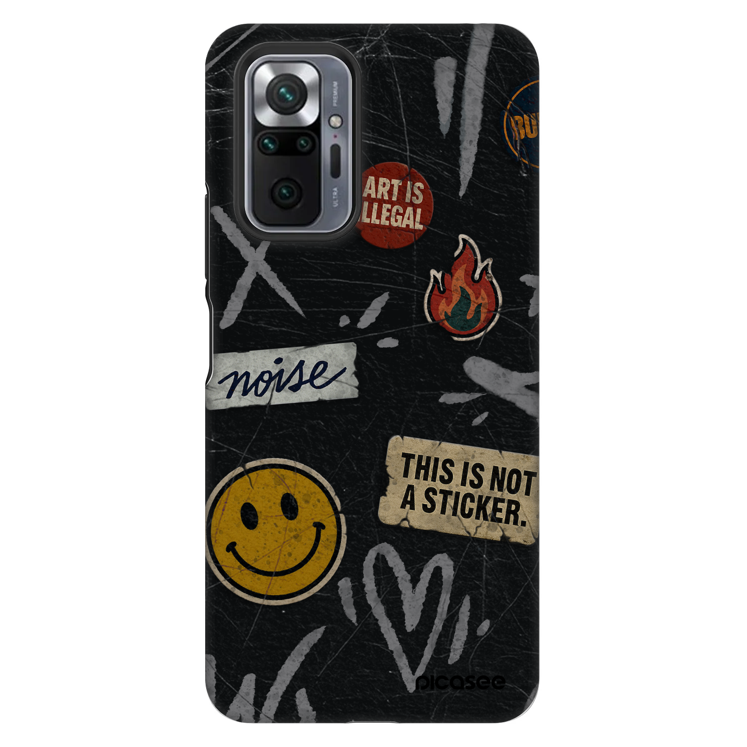 Picasee Fashion Case pre Xiaomi Redmi Note 10 Pro - STICKERS x TAGS