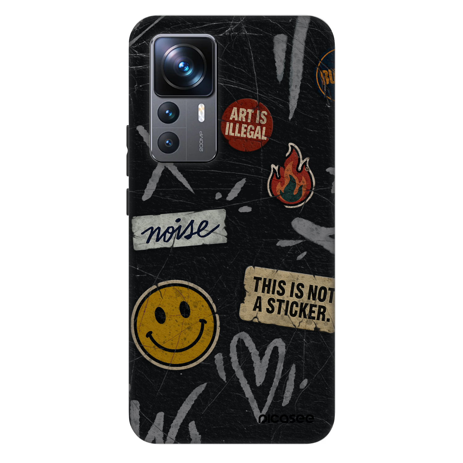 Picasee Fashion Case pre Xiaomi 12T Pro - STICKERS x TAGS