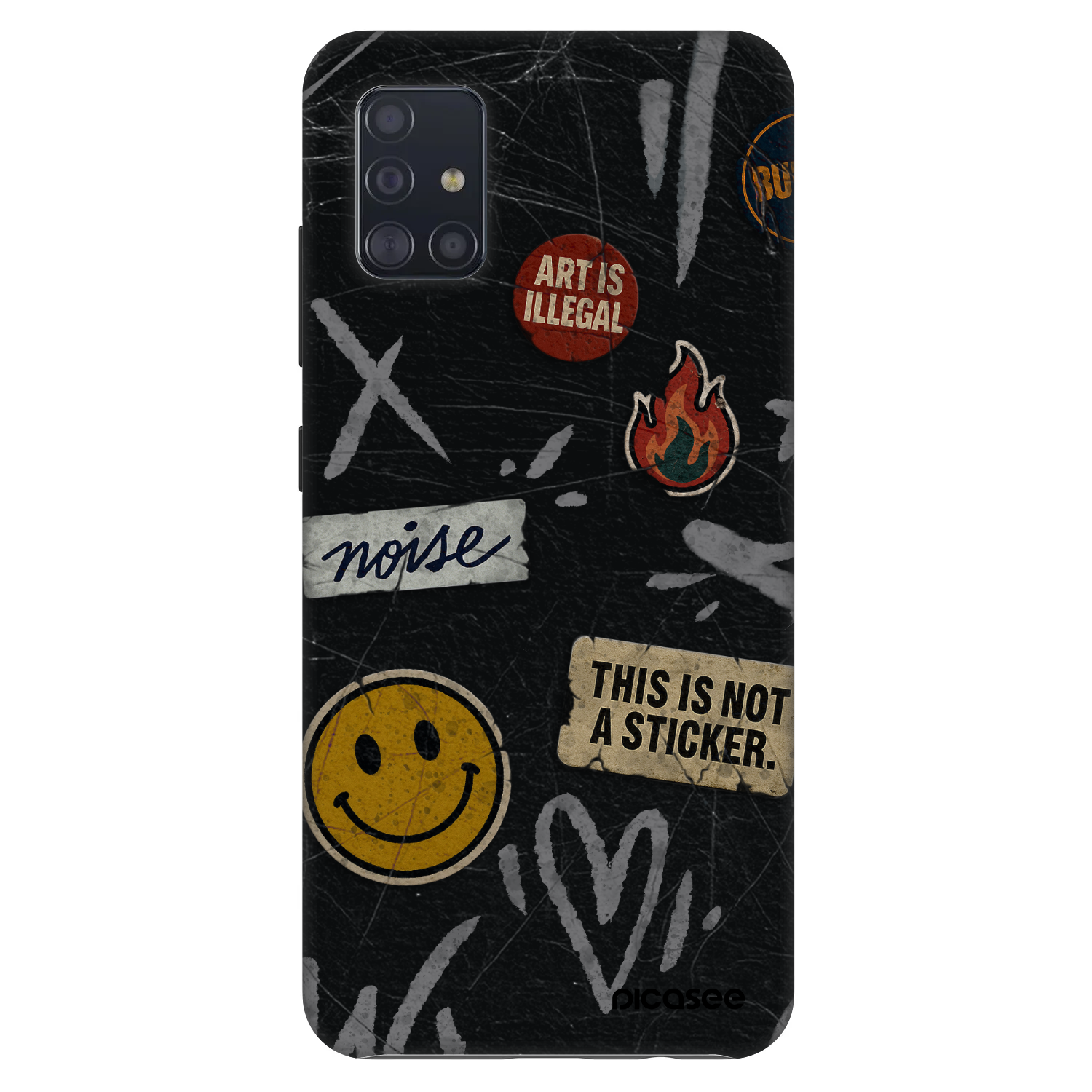 Picasee Fashion Case pre Samsung Galaxy A51 A515F - STICKERS x TAGS