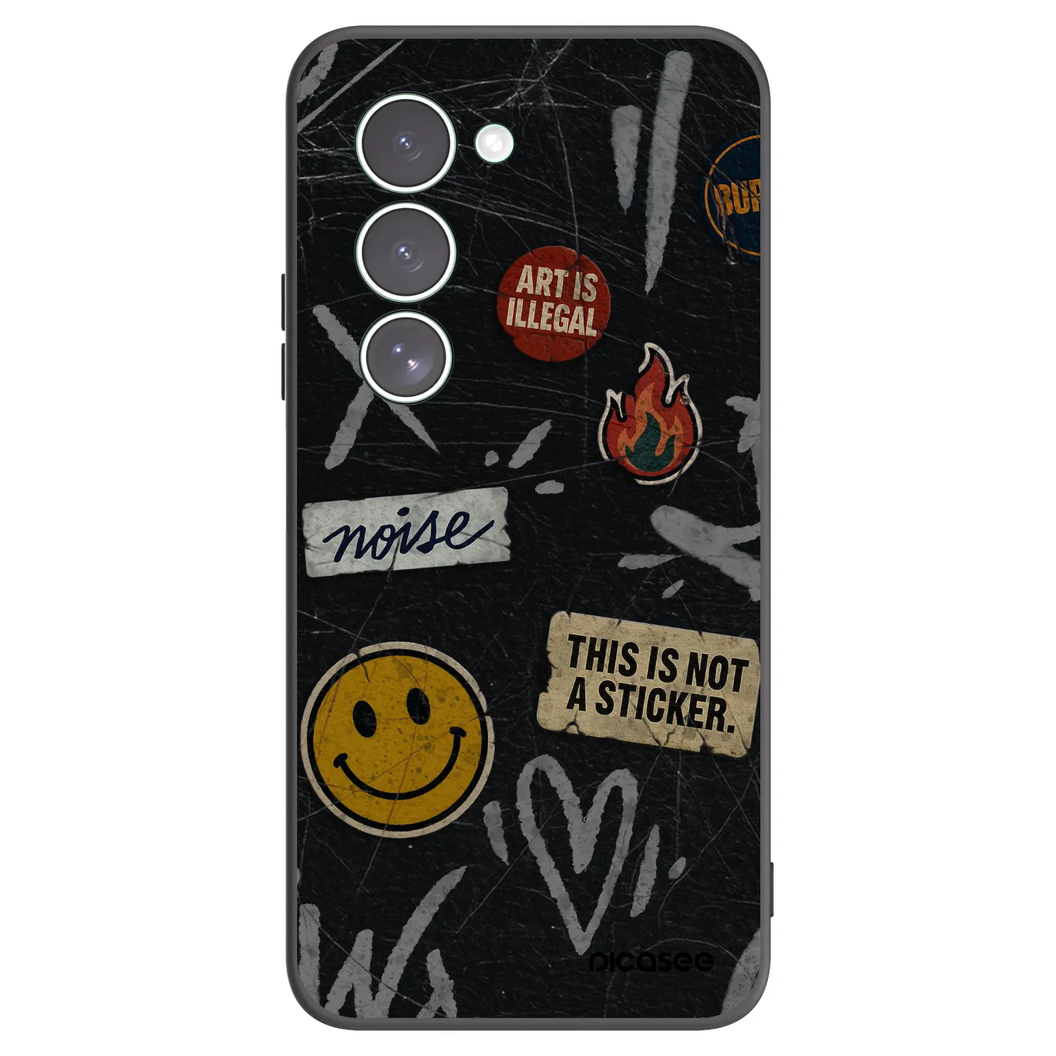 Picasee silikónový čierny obal pre Xiaomi Redmi 15 5G - STICKERS x TAGS