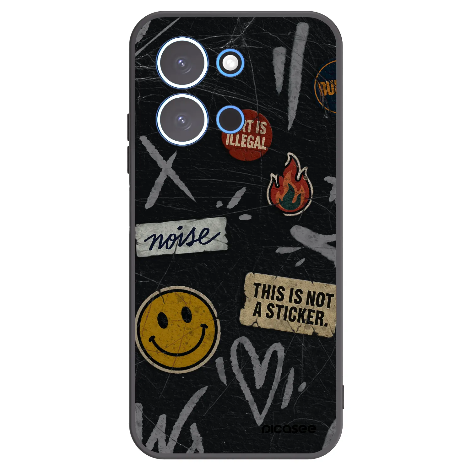 Picasee silikónový čierny obal pre Xiaomi Redmi 15C 4G - STICKERS x TAGS