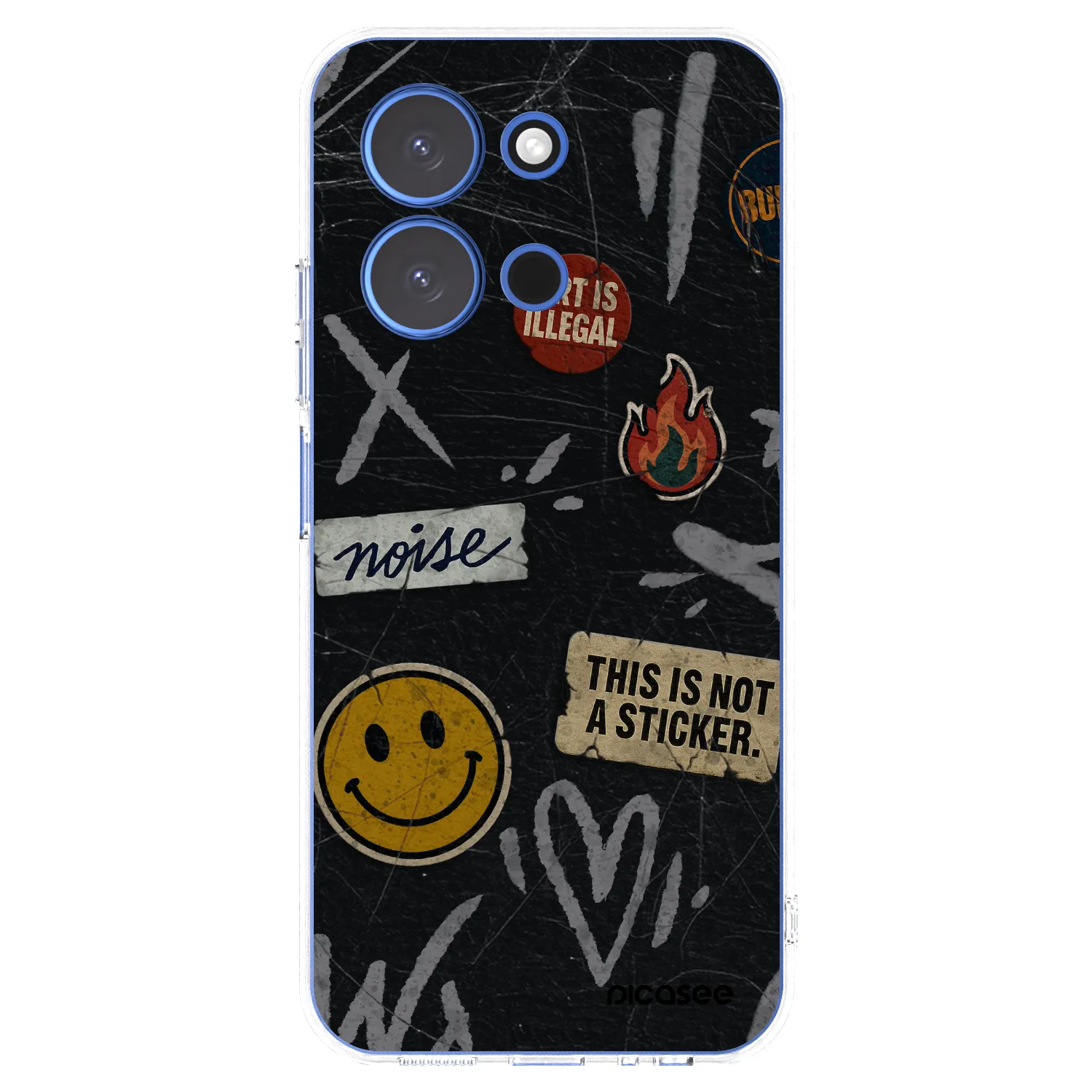 Picasee silikónový prehľadný obal pre Xiaomi Redmi 15C 4G - STICKERS x TAGS