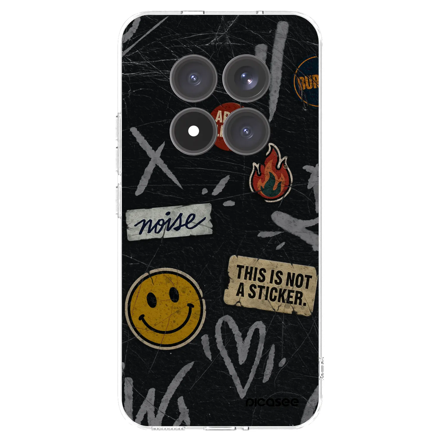 Picasee silikónový prehľadný obal pre Xiaomi Redmi Note 15 Pro+ - STICKERS x TAGS