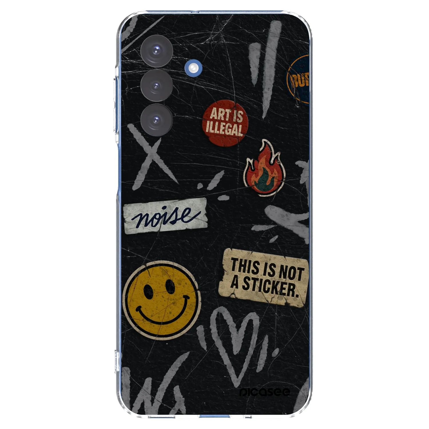 Picasee silikónový prehľadný obal pre Samsung Galaxy A17 5G - STICKERS x TAGS
