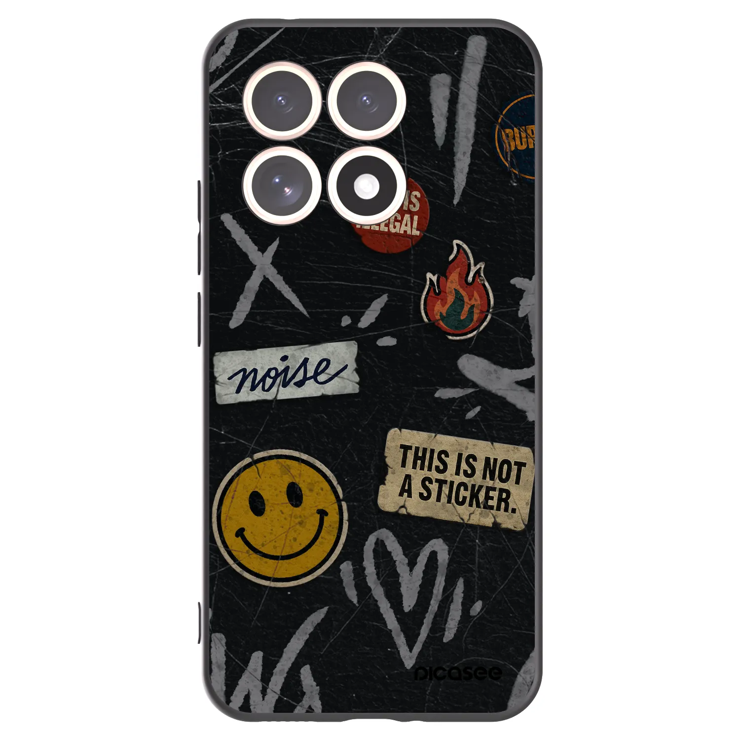 Picasee silikónový čierny obal pre Xiaomi 15T - STICKERS x TAGS