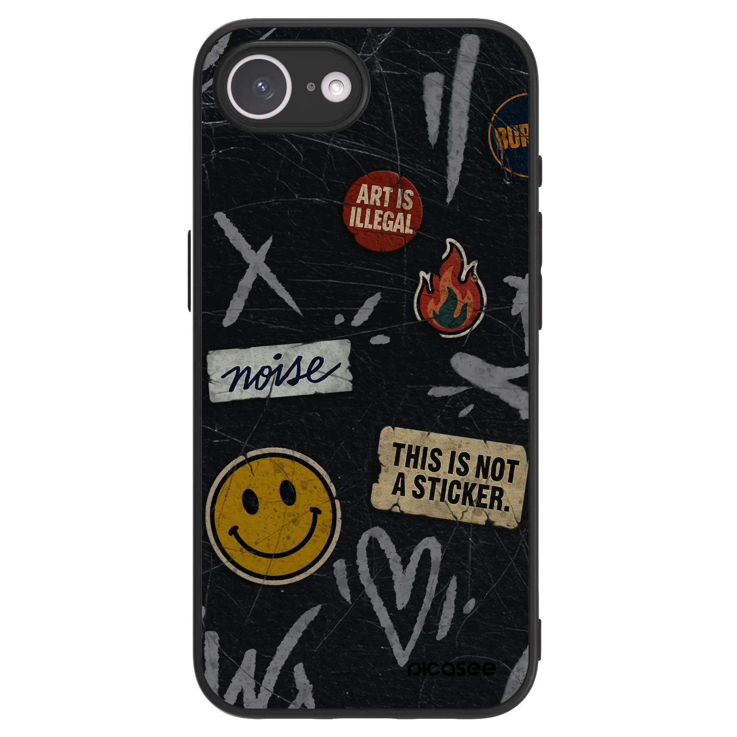 Picasee ULTIMATE CASE pro Apple iPhone 17e - STICKERS x TAGS