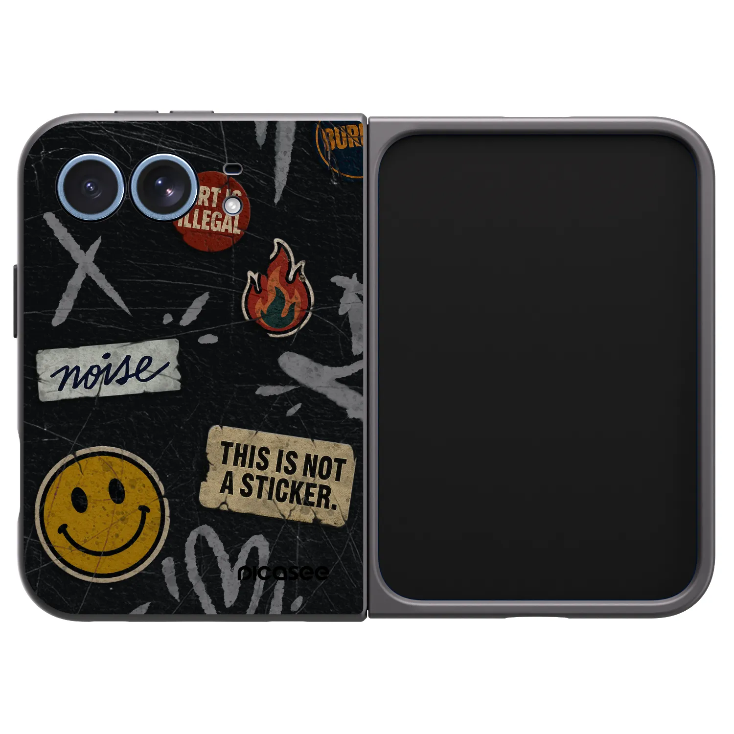 Picasee silikónový čierny obal pre Apple iPhone Ultra - STICKERS x TAGS