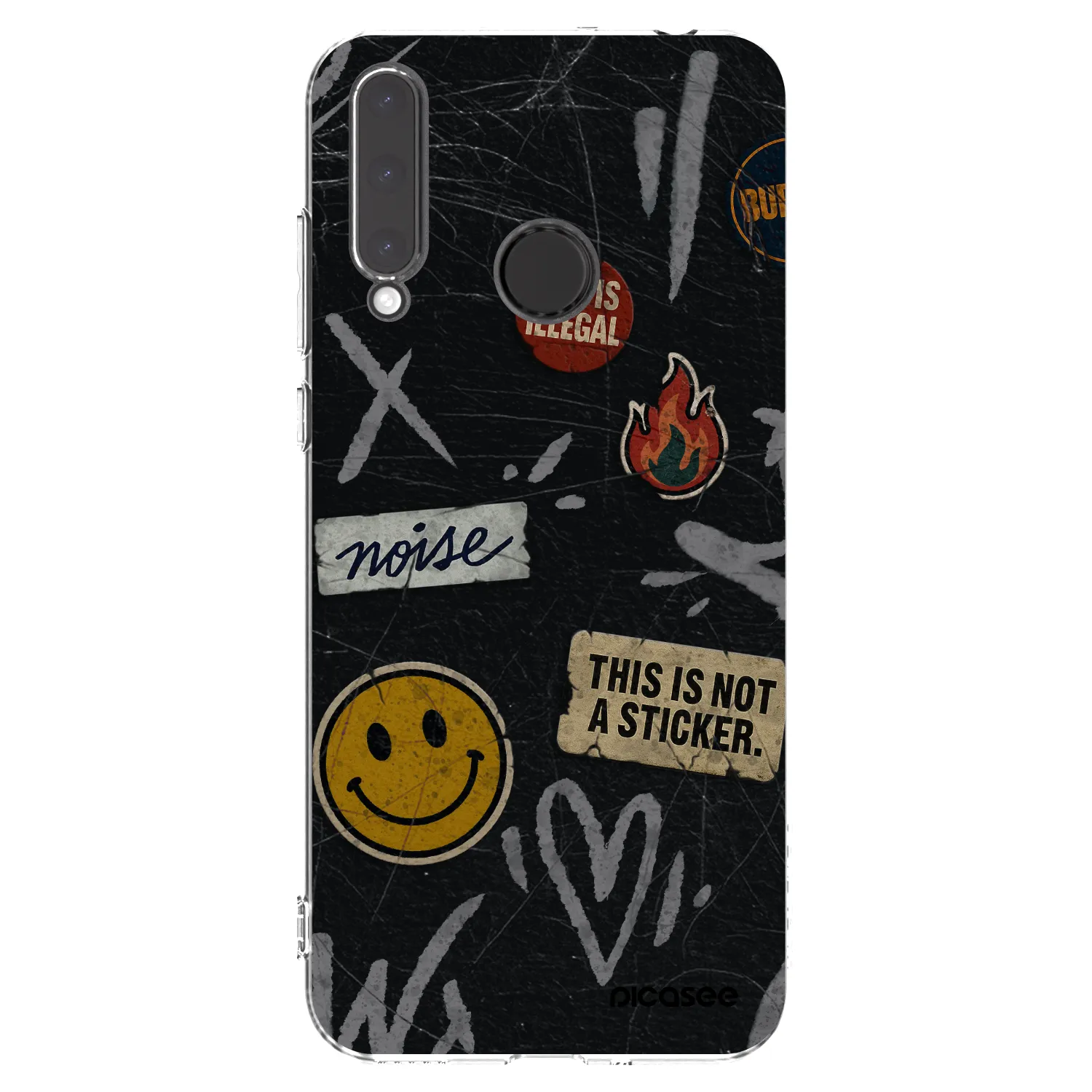 Picasee silikónový prehľadný obal pre Honor 20 Lite - STICKERS x TAGS