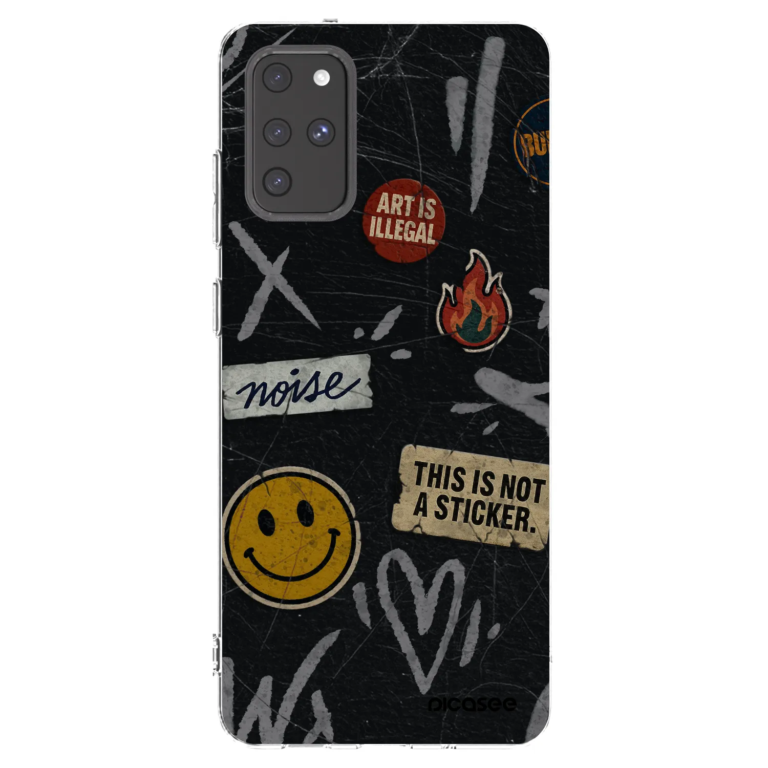 Picasee silikónový prehľadný obal pre Samsung Galaxy S20+ G985F - STICKERS x TAGS