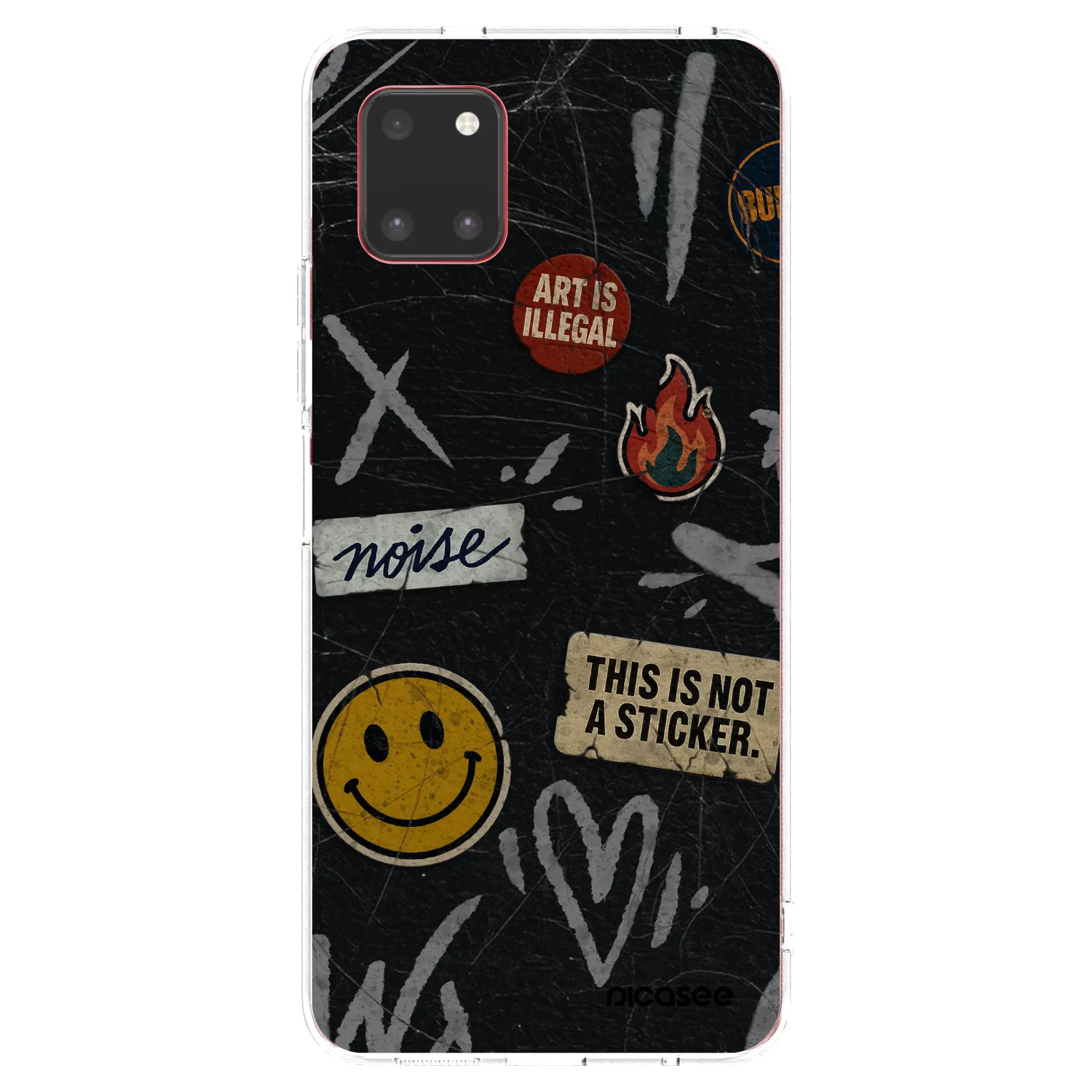 Picasee silikónový prehľadný obal pre Samsung Galaxy Note 10 Lite N770F - STICKERS x TAGS