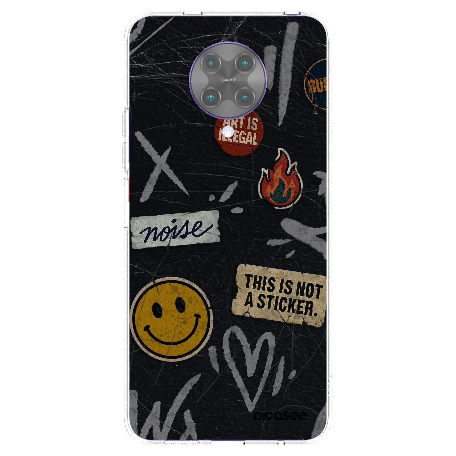 Picasee silikónový prehľadný obal pre Xiaomi Poco F2 Pro - STICKERS x TAGS