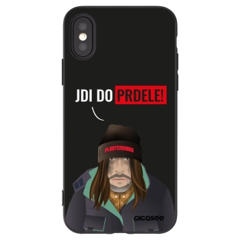 Picasee silikónový čierny obal pre Apple iPhone X/XS - Bezďák