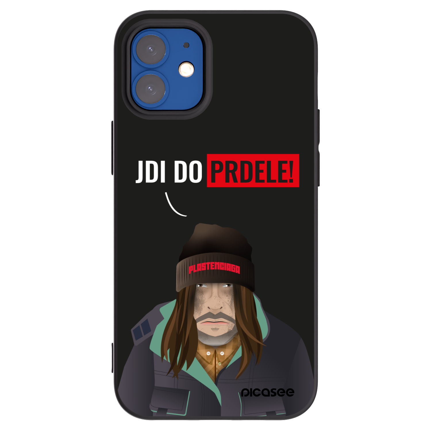 Picasee silikónový čierny obal pre Apple iPhone 12 mini - Bezďák