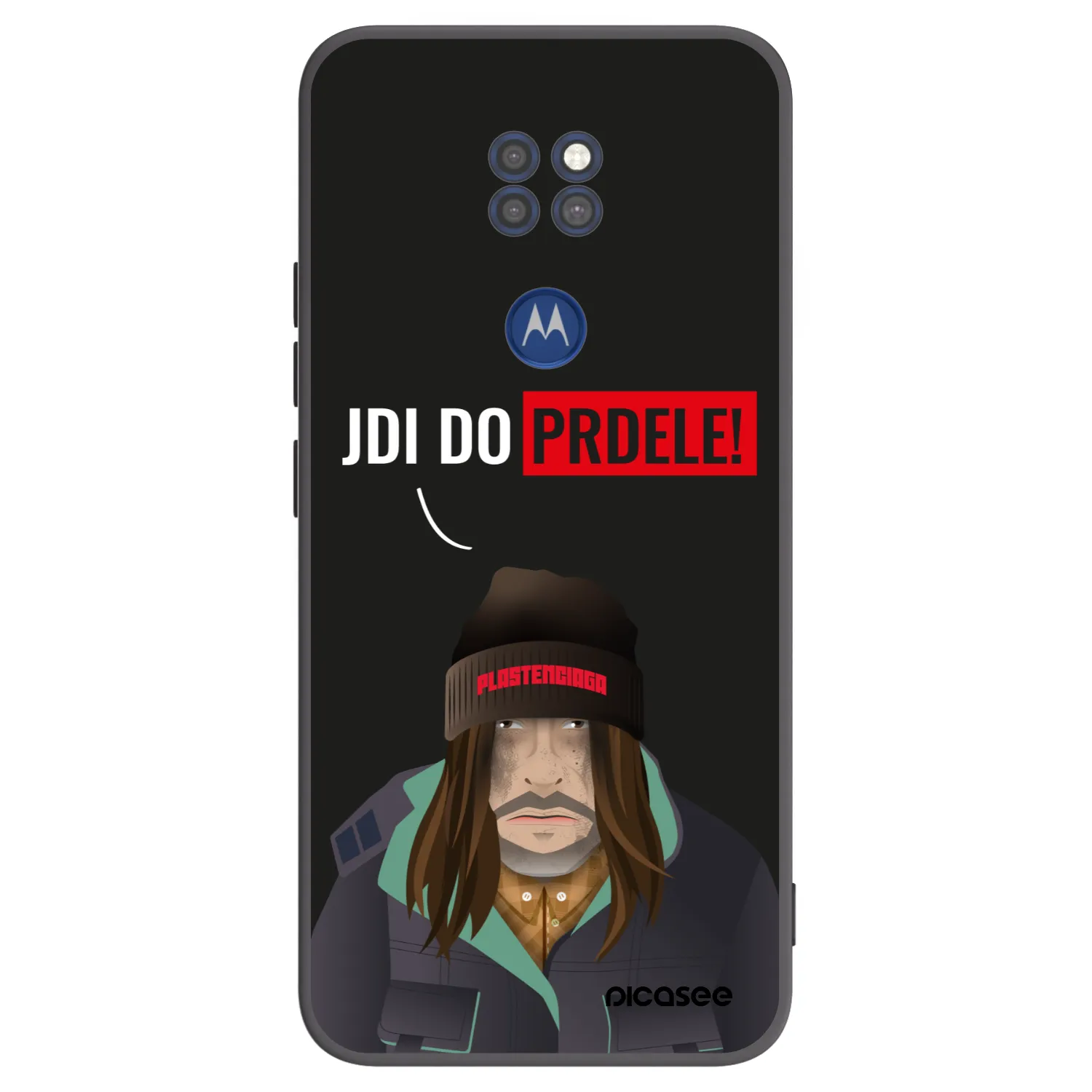 Picasee silikónový čierny obal pre Motorola Moto G9 Play - Bezďák